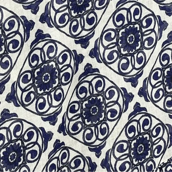 Boden US 14 Sarah Kaftan Dress Blue 0298 Ribbon maxi Paisley Whirl long sleeve - Picture 9 of 12